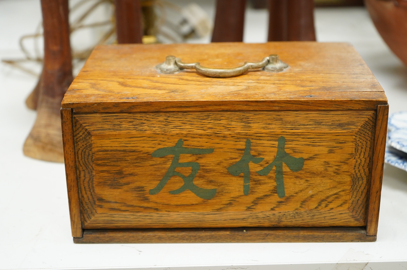 A Chinese mahjong set